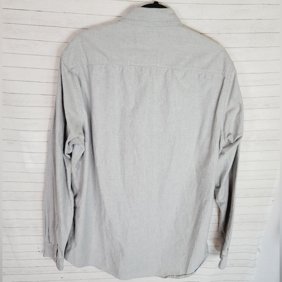 BONOBOS SLIM FIT LIGHT GRAY 100% COTTON BUTTON DOWN, SZ XL LONG - Picture 4 of 10